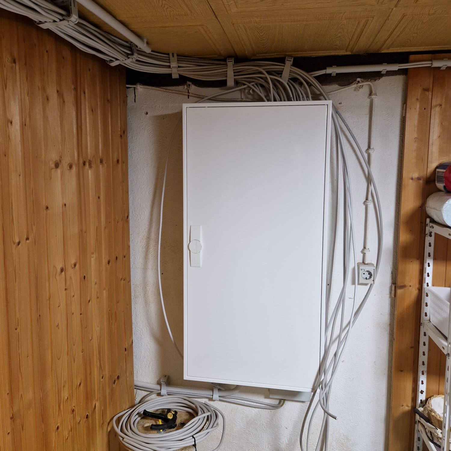 Neue Zähleranlage mit Unterverteilung Einfamilienhaus Elektriker Karlsruhe